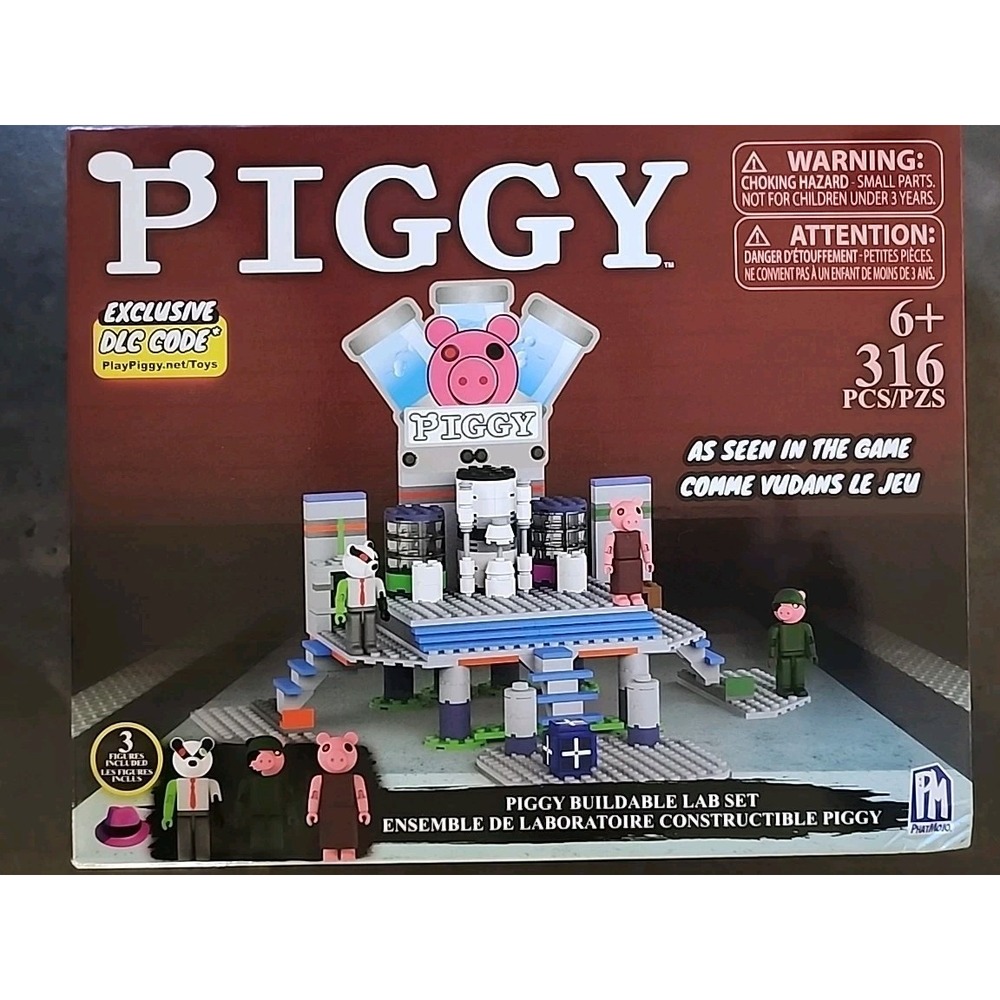 Piggy Lab Buildable Set 316 Pcs PhatMojo Roblox Action Figure Exclusive DLC Code